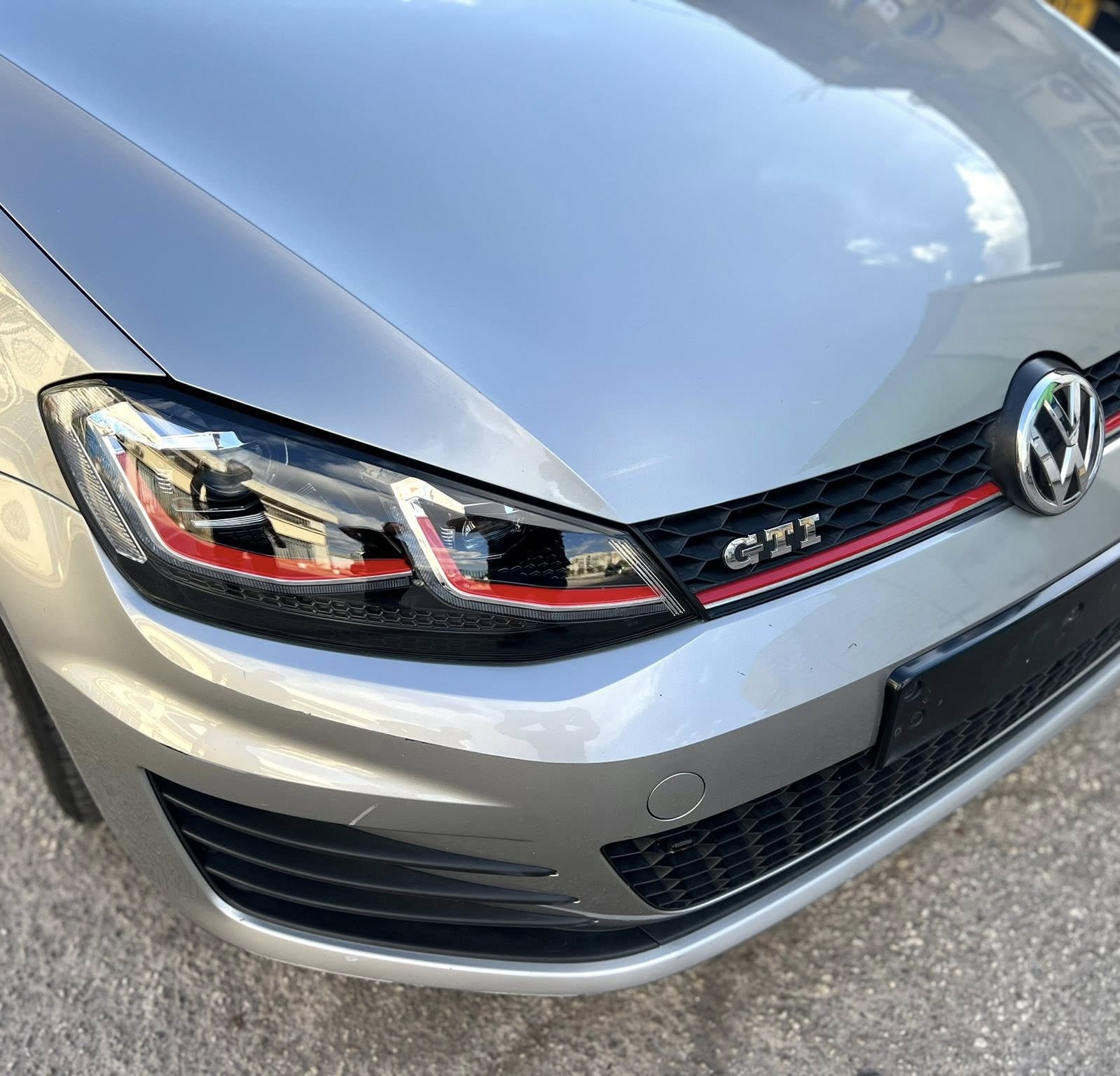 פנס וגריל GTI אחרי פוליש